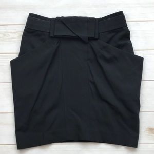 BCBGMaxAzria Skirts - BCBG MAXAZRIA black mini skirt size XS bow front BCBGMaxAzria Skirts - BCBG MAXAZRIA black mini skirt size XS bow front